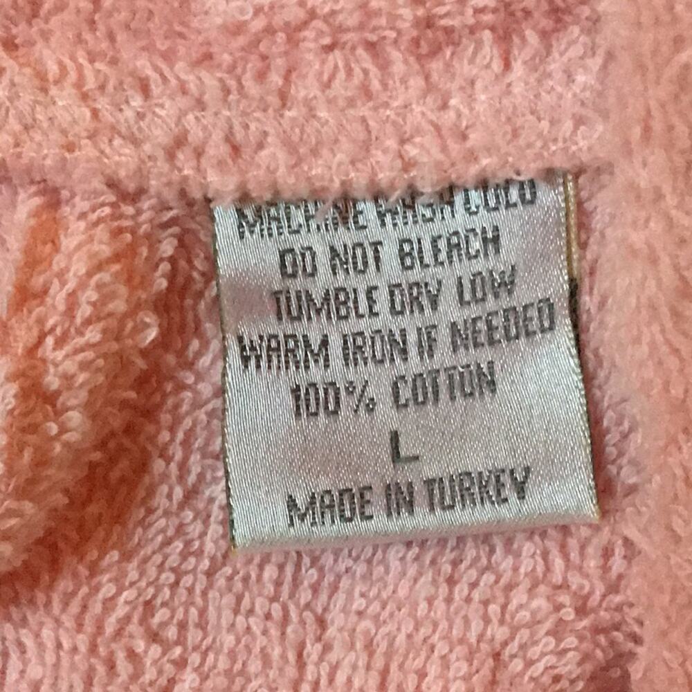 NWOT. Amanda Steward Pure Cotton Pink Robe. L - Picture 6 of 6